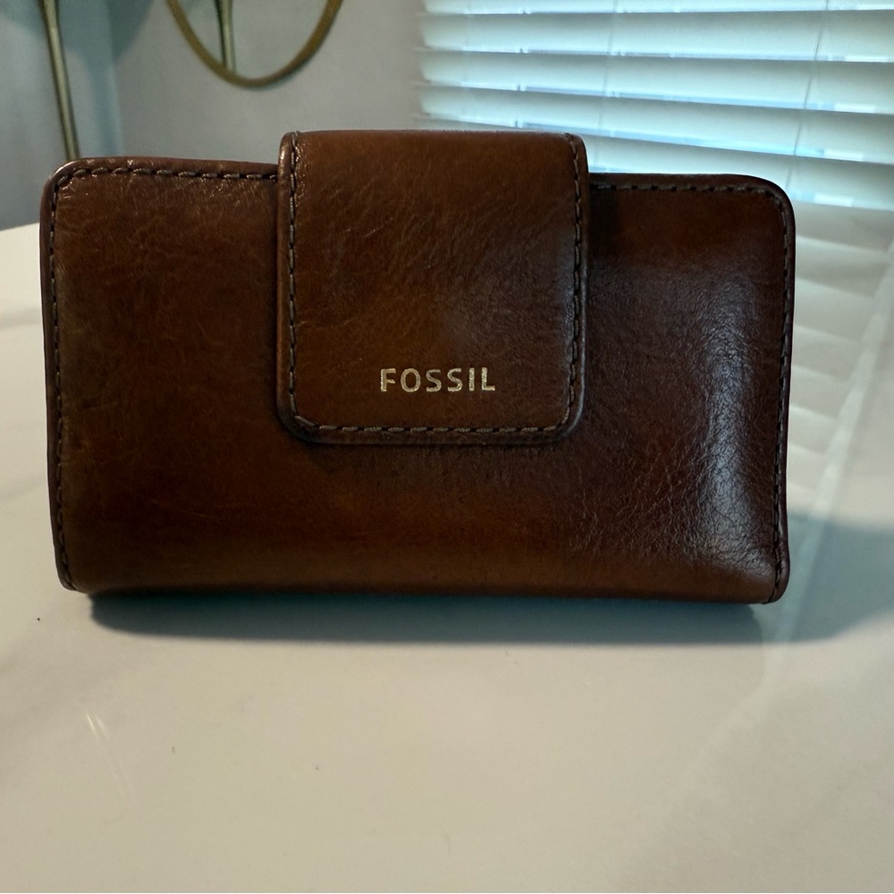 Fossil Dark Brown Leather Wallet